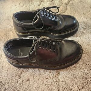 Dr. Martens Quad Platform Shoes Size 11 Wednesday Goth Punk